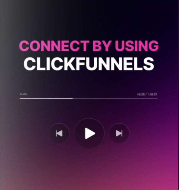 connect by using clickfunnels