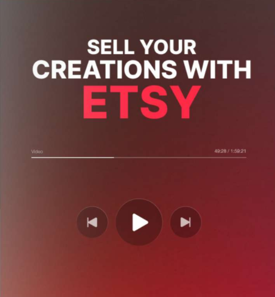 sell your creations with etsy